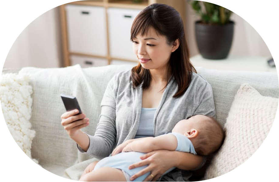 Nurta App with Mom and Baby